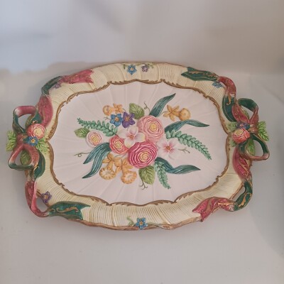 Fitz & Floyd Woodland Spring Rectangle Platter 19'' New Open Box 