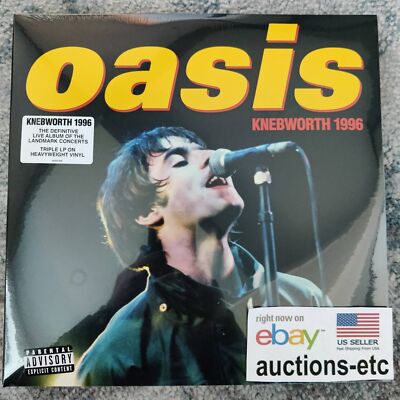 Oasis Knebworth 1996 Vinyl 3xLP NEW Sealed EUROPE IMPORT FREE USA Shipping Brand