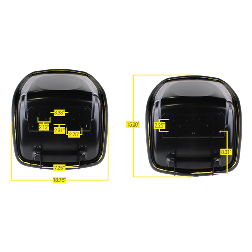 M803465 Yellow Vinyl Seat fits John Deere 856 3005 4005 670 770 790 870 955 970