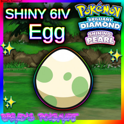  Shiny 6IV Mystery Egg  Pokemon Brilliant Diamond & Shining Pearl  FAST TRADE 