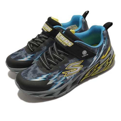 

Детская обувь Skechers S Lights-Light Storm 2.0 Black Blue Yellow Strap 400150-LBKBL, Черный, S Lights-light Storm 2.0