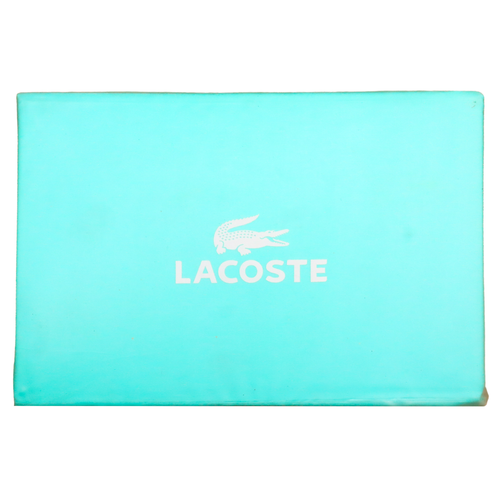 Lacoste 100% Cotton Queen Fitted Sheet 8442 270 Crocod'il Water Blue