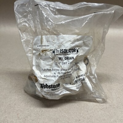 WEBSTONE NIBCO H -50413 3/4 SWT X FLANGE ISOLATOR W / DRAIN