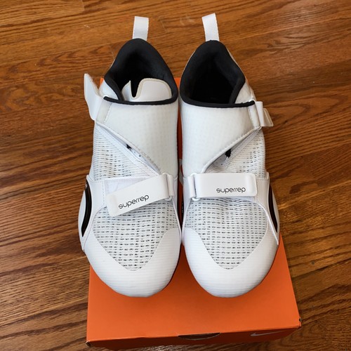 Nike Superrep Cycle Men's Shoes White/Black CW2191 100 Size 9 w/ Delta