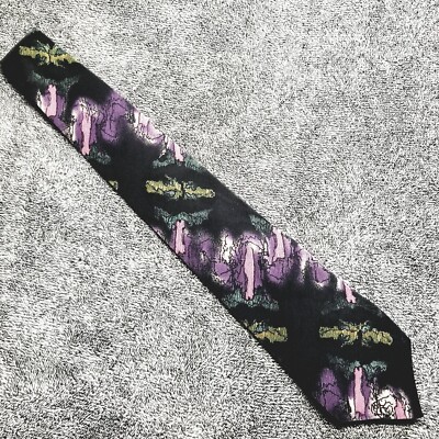 J. Garcia Tie Mens Necktie 100%-Silk Collection 2 Volcano 56''x3-3/4'' NEW 