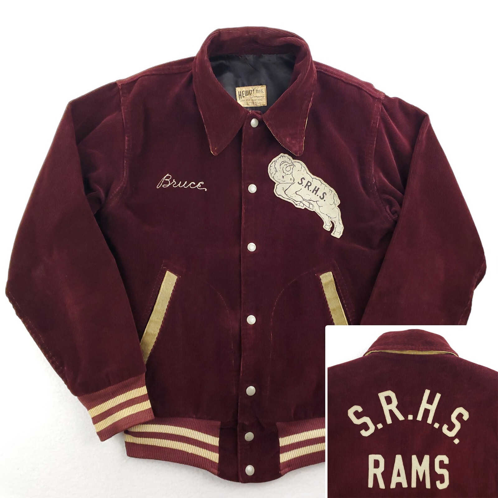 Vintage Corduroy Varsity Jacket South Regional High School