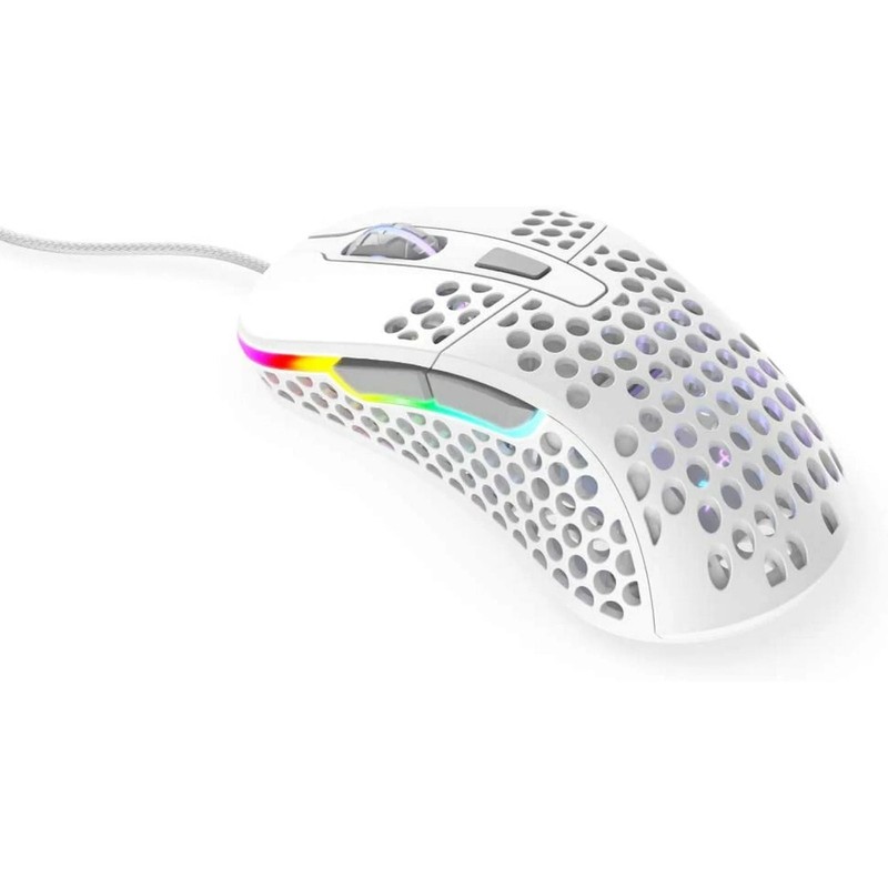 HK Gaming Mira-M Lightweight RGB Gaming Mouse - White