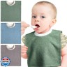 Foaincore 3 Pieces Full Coverage Toddler Bibs Pullover Baby Bibs Absorbent Cotton Terry Towel Toddler Bibs (Stylish Colors)