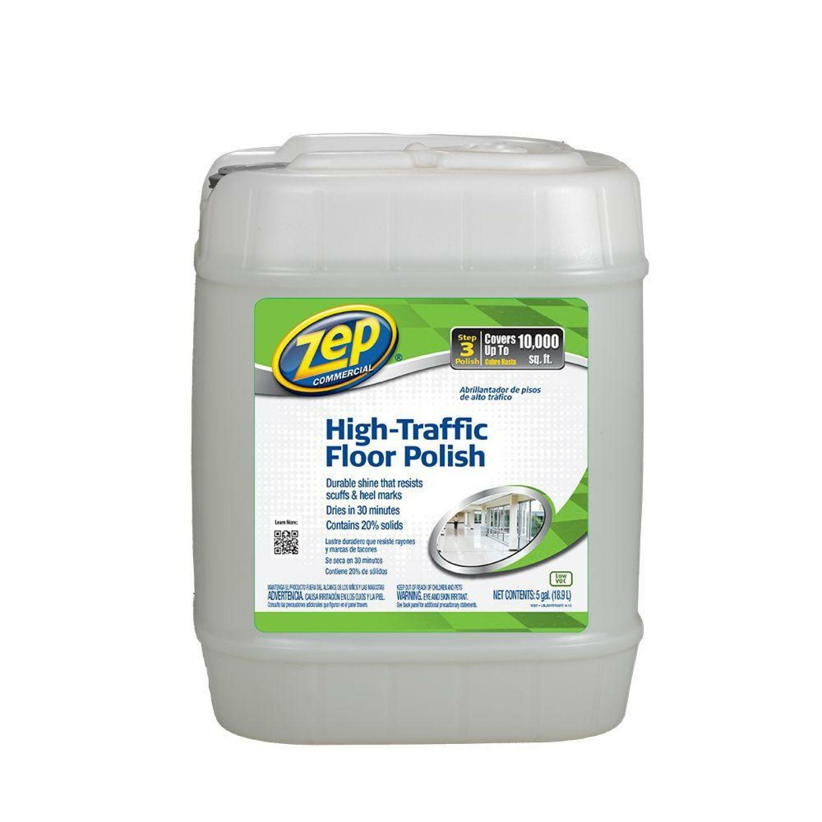 Floor Polish High Traffic 5 Gallon Scuff Marks Gloss Shine Wax