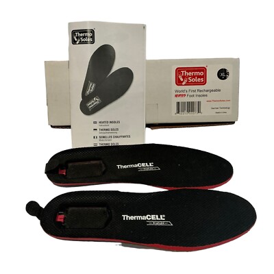 XL New Thermacell Warming Insoles Inserts Only Women 10.5 to 12 Men 9.5 to 11
