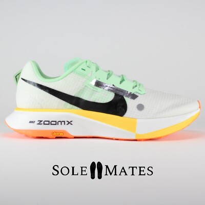 Nike ZoomX Ultrafly Trail White Green Orange DX1978-102 Men's Size 9 Shoes