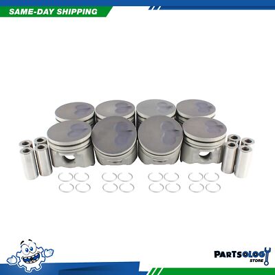 DNJ P3195 Std. Complete Piston Set For 92-04 AM General Hummer 6.5L OHV