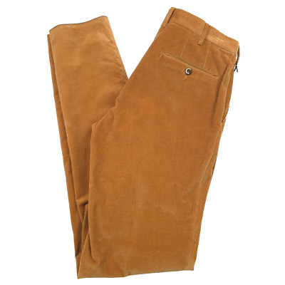 $445 - PT Torino Light Brown Slim Fit Corduroy Pants Mens Size (Italy 52) US 36