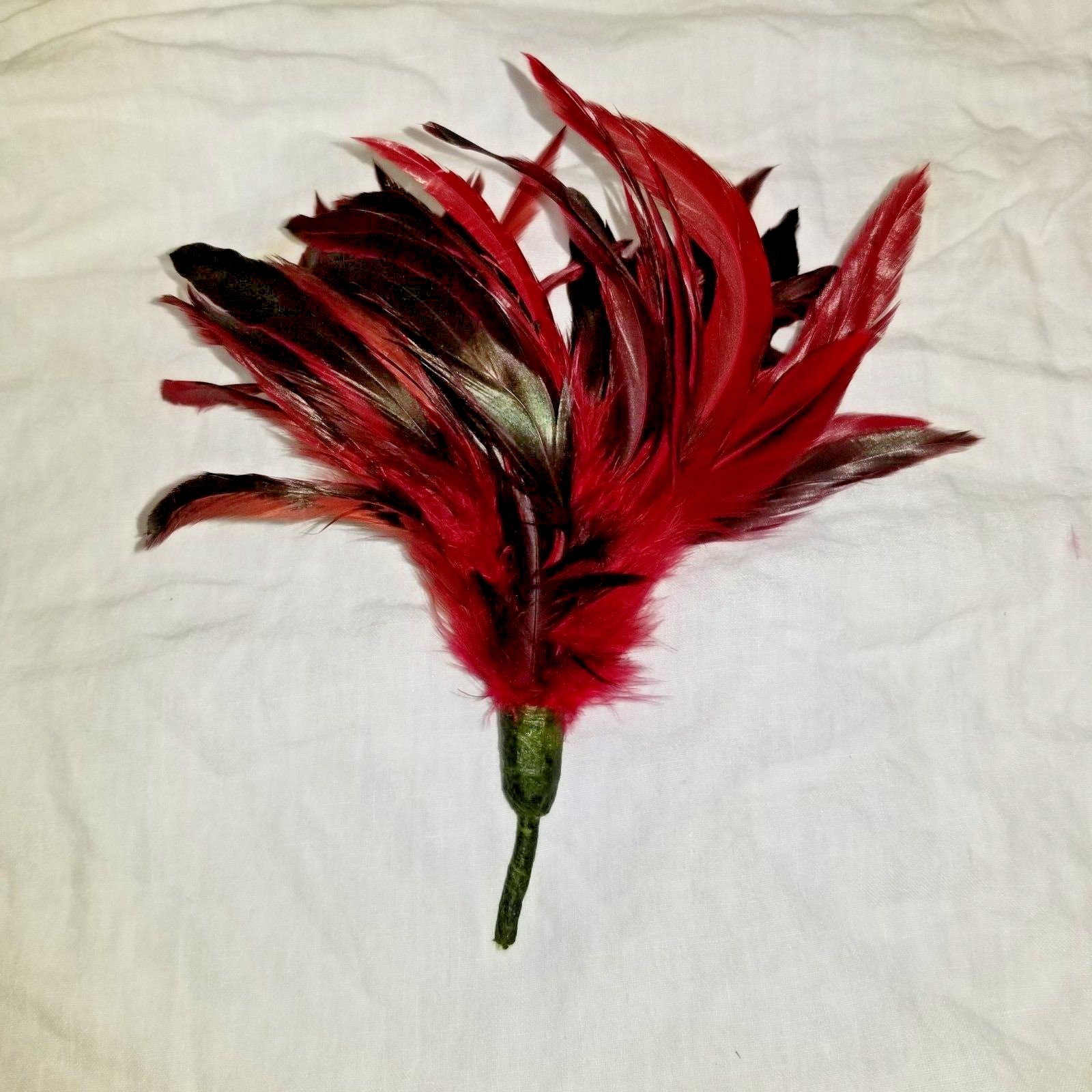 Hat Feather Flower Free Shipping Black Red Green Costume Cosplay Steampunk Quail