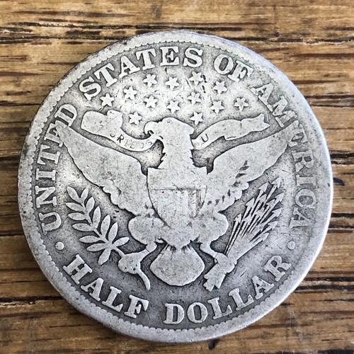 1898 Barber HALF Dollar FULL RIMS Early Date NATURAL Patina GREAT FOR SET!!