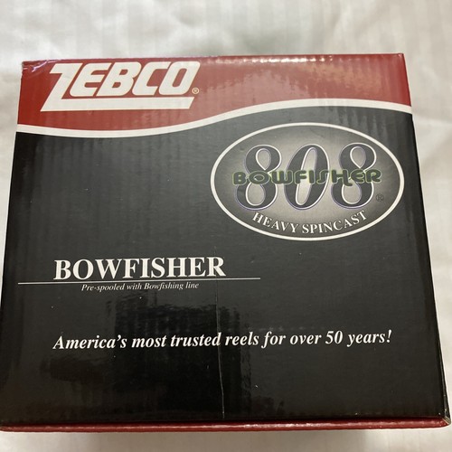 Zebco 808 Bowfisher heavy spincast prespooled new in opened 