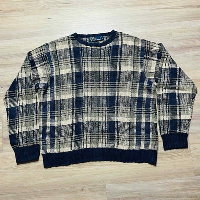 polo plaid sweater