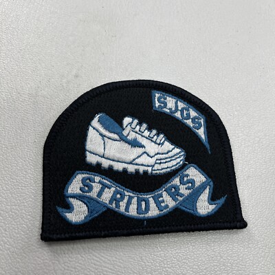 SJGS (? San Jacinto Girl Scouts ?) STRIDERS RUNNING SHOE Patch T058