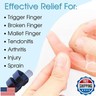 5 Pcs Thumb Finger Splint,Trigger Finger Splints,Finger Brace,Injured Mallet Finger,Broken Fingers Straightening,Pain Relief,Arthritis or Support for Fingers,Suitable for thumb, Index, Middle, Ring, Pinky Finger (Navy Blue)