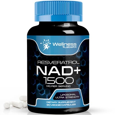 NAD Supplement, 1500Mg - Liposomal NAD+ Supplement with Resveratrol, Nad plus Bo