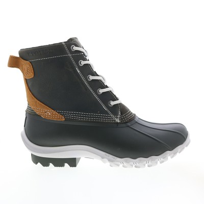 

Wolverine Torrent WP Duck Boot W880222 Мужские черные кожаные резиновые сапоги 8.5, Черный, Wolverine Torrent Waterproof Duck Boot