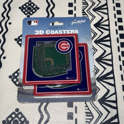 Chicago Cubs MLB - 3D Stadium Coasters - Pack of 2 Coasters