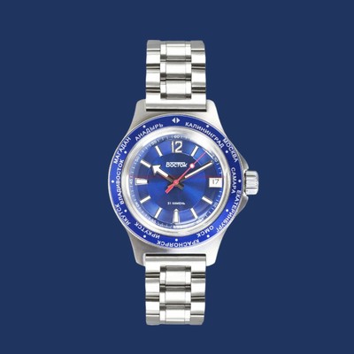 Pre-owned Vostok Amphibian Russian Diver Automatic Wristwatch - Usa Seller