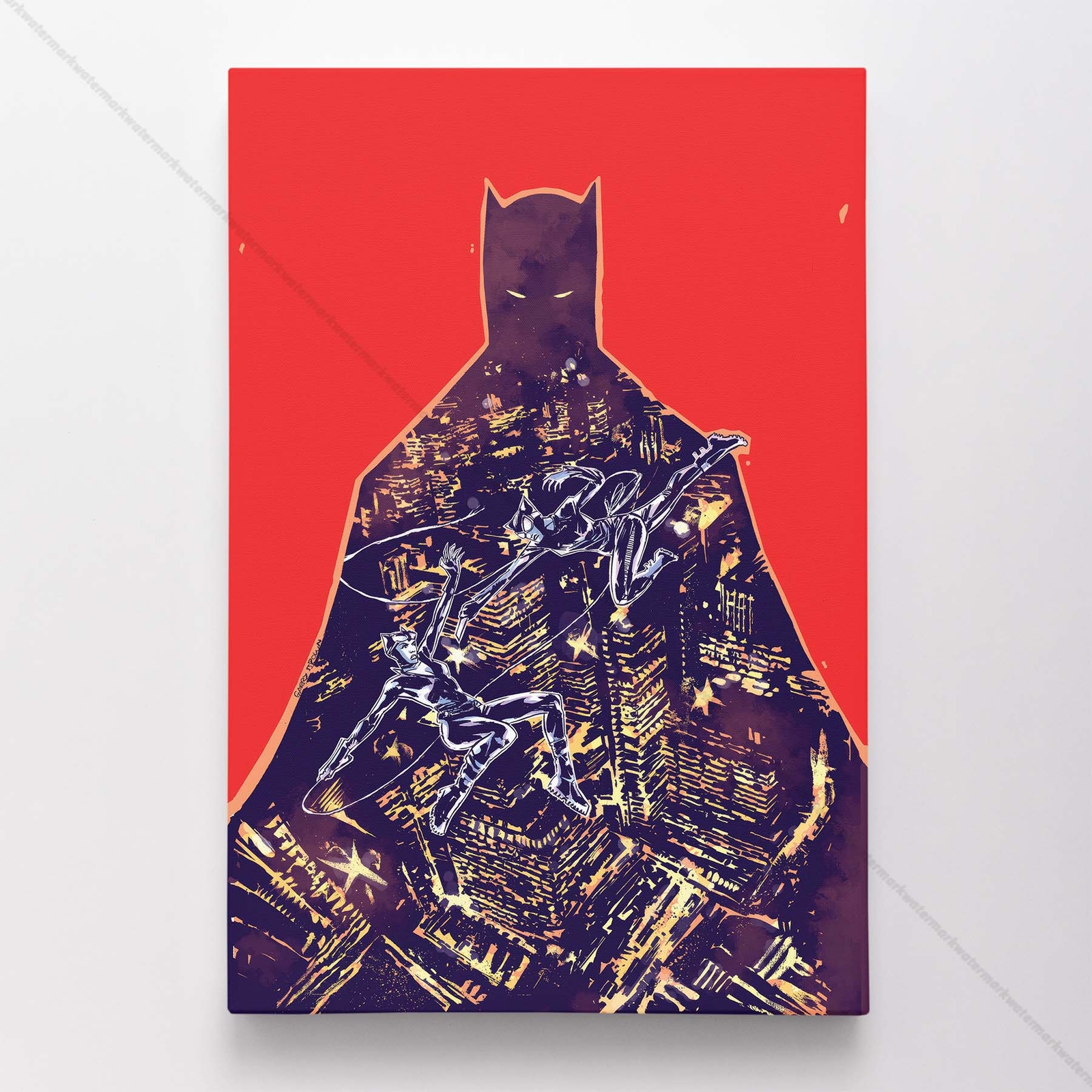 Catwoman Poster Canvas DC Comic Book Cover Selina Kyle Art Print #14818