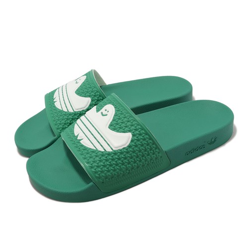 Зеленые мужские сандалии adidas Originals Shmoofoil Slide Semi Court HQ2033