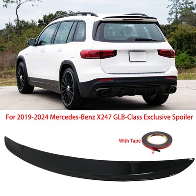 For 2019+ Mercedes X247 GLB200 250 GLB 35 Rear Spoiler Tail Wing Lip Gloss Black