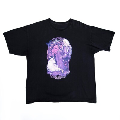 Astrology Aquarius Vintage Ethereal Medival Large T-Shirt Fantasy Goth Aesthetic