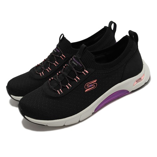 Skechers Skech-Air Arch Fit-Admire Черные женские повседневные туфли без шнурков 104252-BKCL