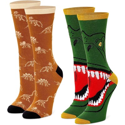 For Women, Dinosaur Funny Happy Novelty Sock (one Size)