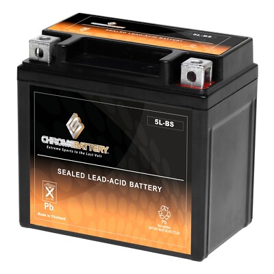 YTX5L-BS High Performance - Maintenance Free - Sealed AGM Motorcycle Battery