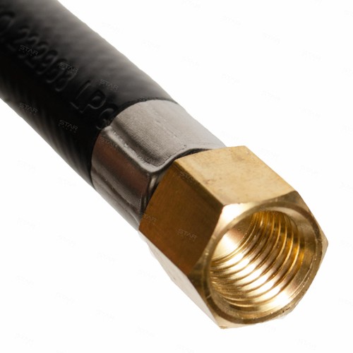 5' Rubber Propane Natural Gas Heater Grill Appliance Hose 1/4" FNPT X MNPT