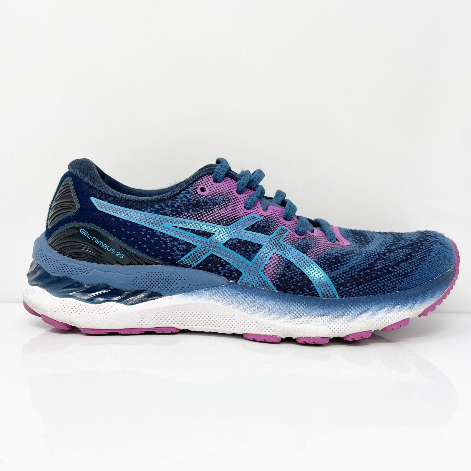 

Asics Womens Gel Nimbus 23 1012A885 Синие кроссовки для бега Размер 6.5, Синий, Gel Nimbus 23