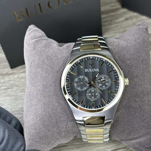 【K18刻印あり】 BULOVAL 腕時計　メンズ　ゴールド Bulova Diamond Men's Chronograph Gold Steel Gold Dial 40mm
