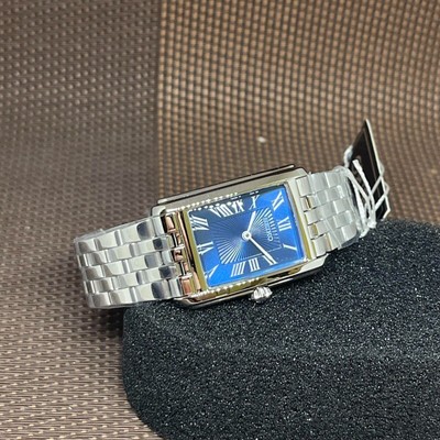 Pre-owned Seiko Swr085p1 Blue Analog Roman Quartz Stainless Steel Women's Classic Watch