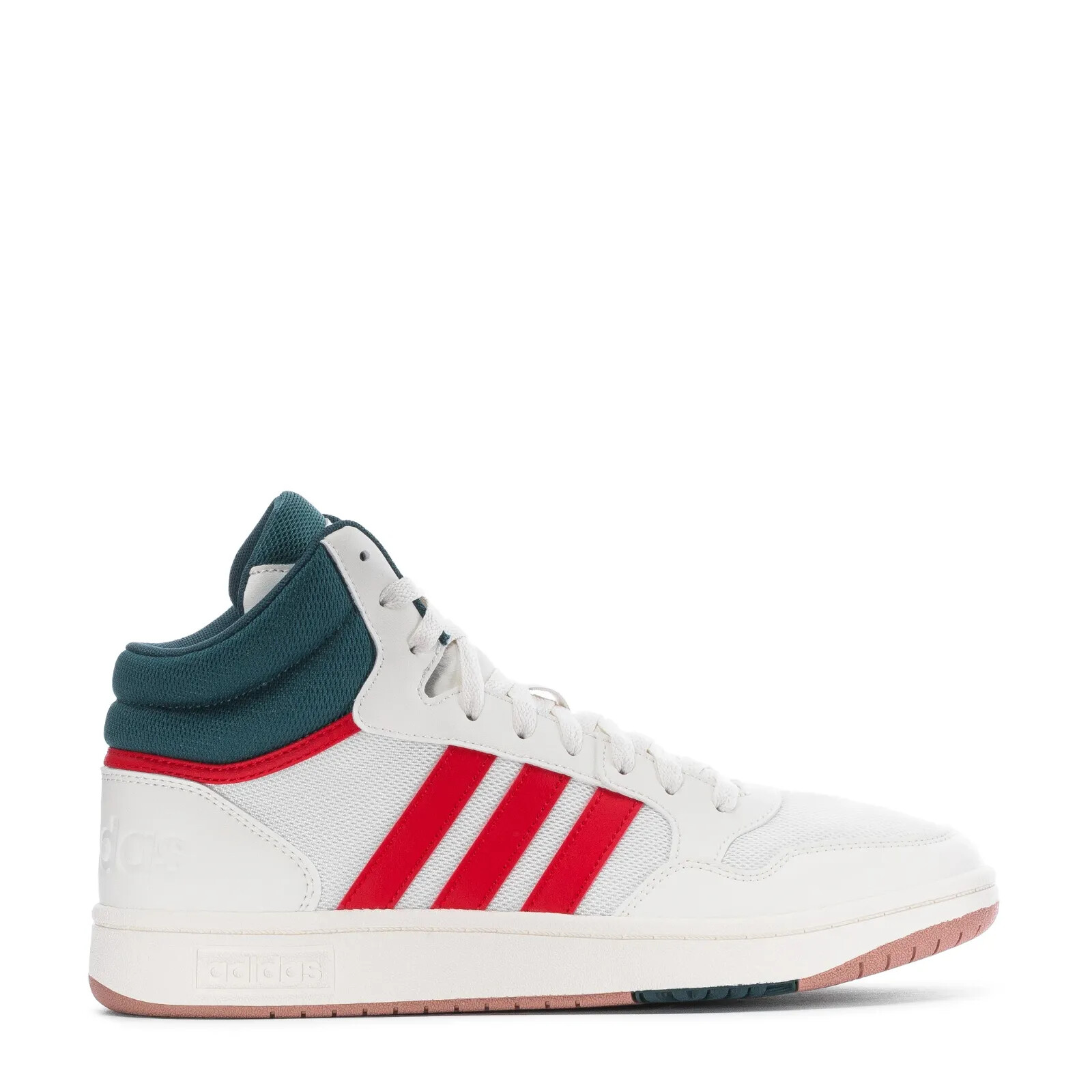 

Мужские кроссовки ADIDAS HOOPS 3.0 MID GZ3811 Cloud White/Ярко-красный/Legacy Teal, Белый, GZ3811