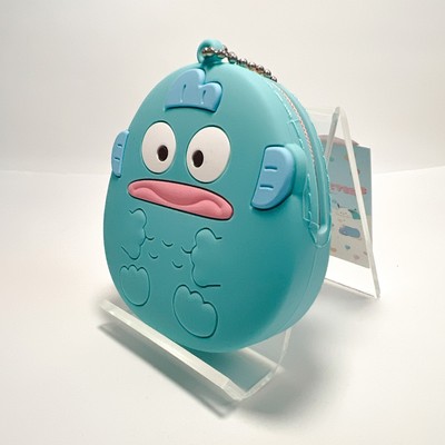 Hangyodon Sanrio Token Case Round Blue PVC Pouch Keychain Collectible Japan