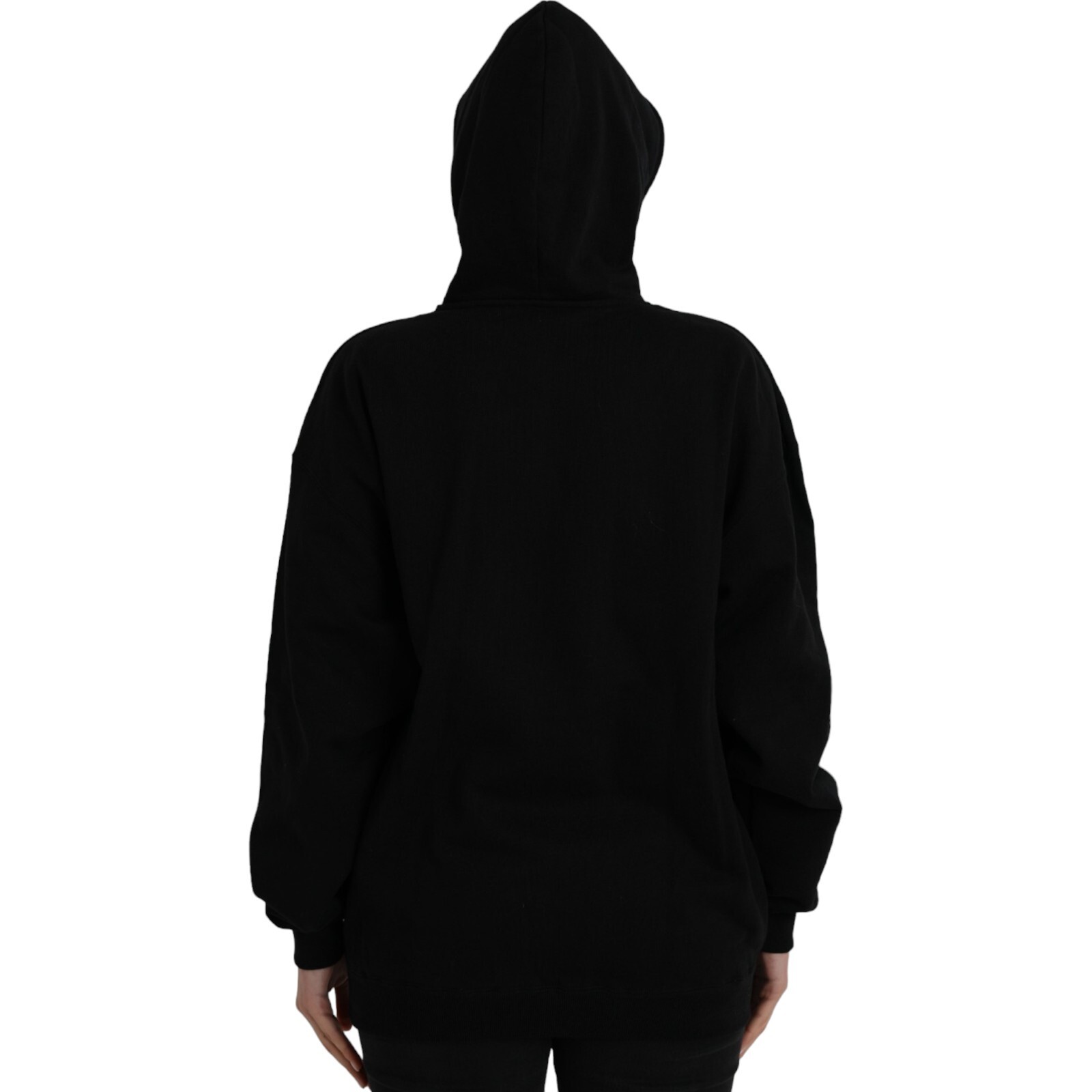 Pre-owned Balenciaga Sweater Black Cotton Logo Hooded Pullover Sweatshirt S. Xs 1950usd