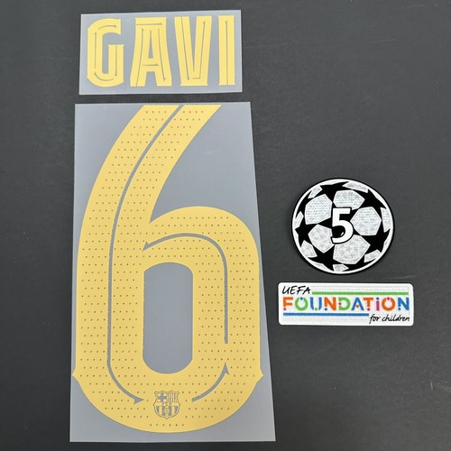 FCBarcelona Gavi CLパッチ付き23-24 3rdユニフォーム