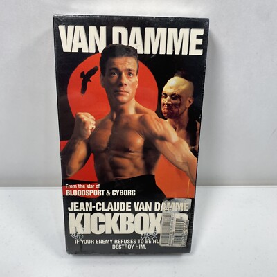 Kickboxer (VHS,1989) Jean-Claude Van Damme HBO Factory Sealed Watermark New Rare