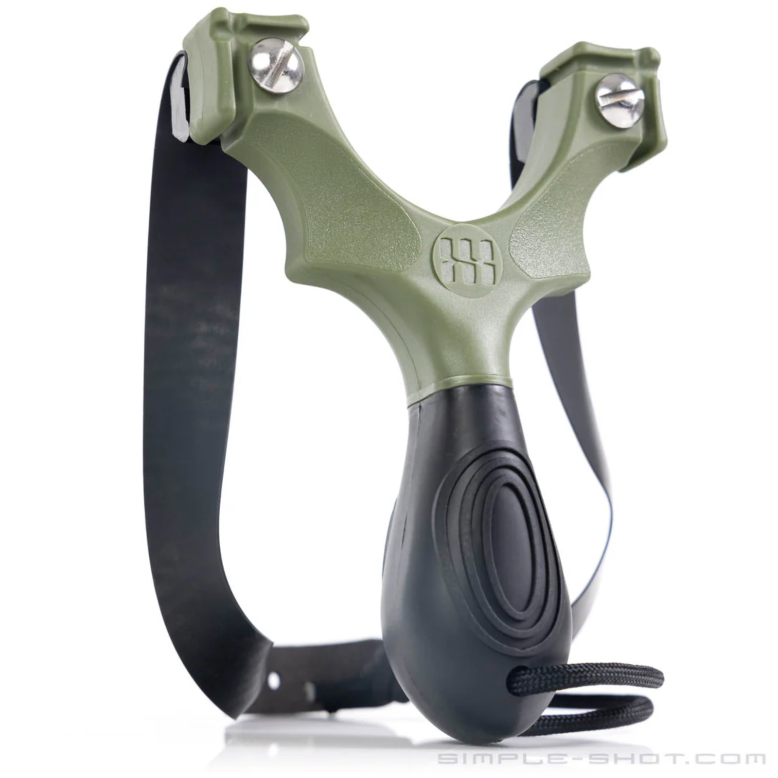 SimpleShot SCOUT XT Slingshot Bundle with 2 Flat Bands, Spinner Target, and Ammo