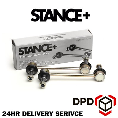 Stance+ Short/Shortened Front Drop Links for (BMW E46) 160mm (M10x1.5) DL11
