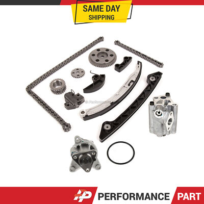 Timing Chain Kit Water Pump Oil Pump for 2003-2007 Mazda 3 5 6 DOHC 16V 2.3L
