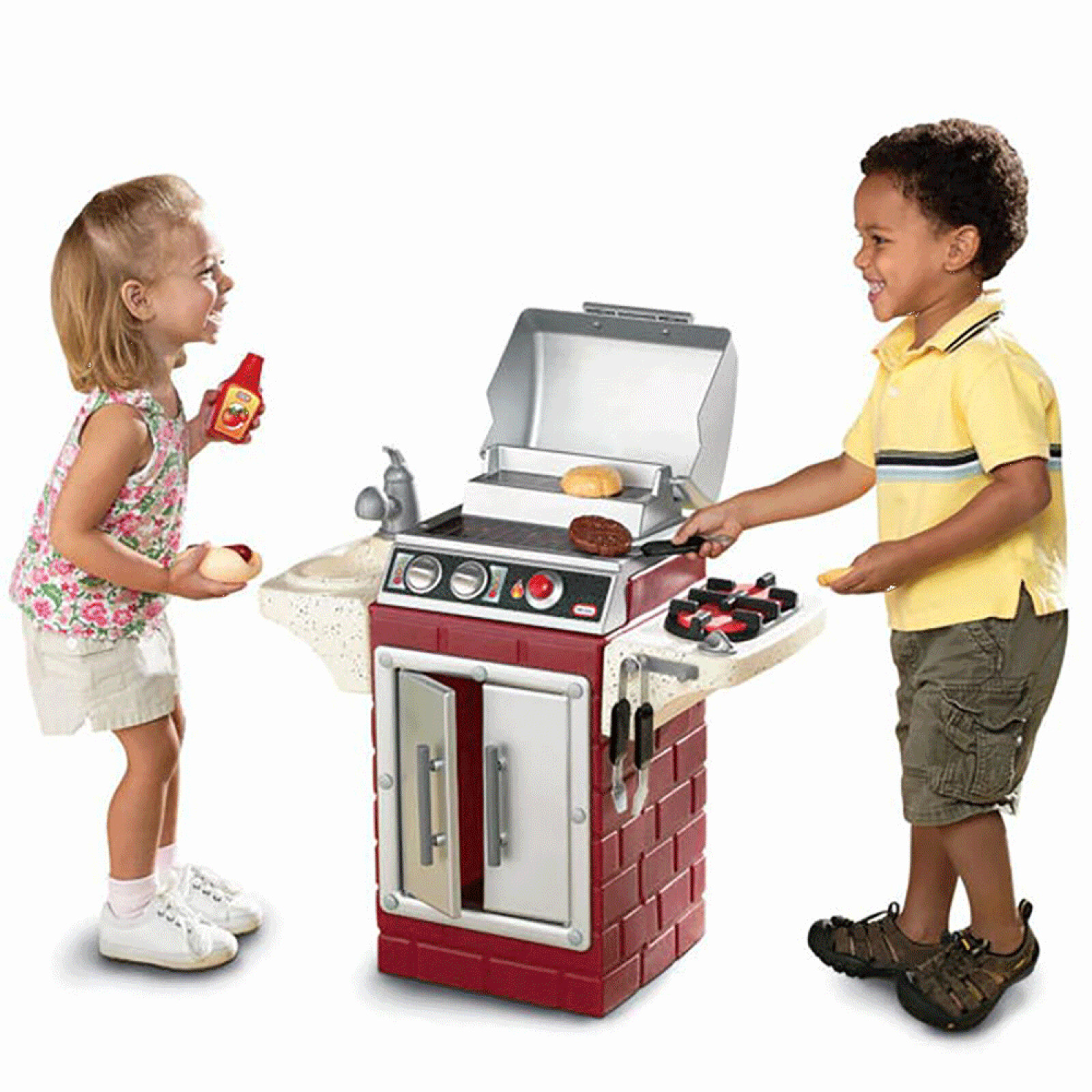 Little Tikes Kids Fun Pretend Play Backyard Get Out N Grill Bbq