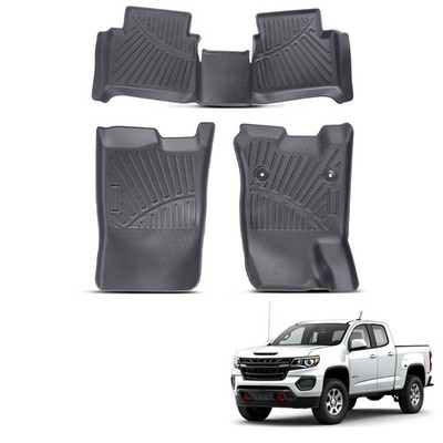Front & Rear Floor Mats Liners For Chevy Colorado 2023-25 Direct Replacement QME