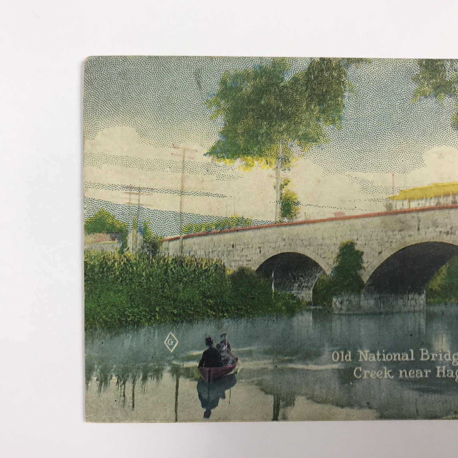 1900's 1907 Old National Bridge Over Antietam Creek Hagerstown Maryland MD