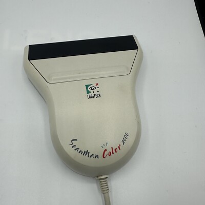 Vintage Logitech Scan Man Color 2000 Page Scanner DB25 Parallel Port Interface